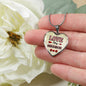 Love Thy Neighbor Heart Pendant Necklace Stainless Steel or 18k Gold Heart Pendant Necklace 18-22"-Express Your Love Gifts