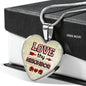 Love Thy Neighbor Heart Pendant Necklace Stainless Steel or 18k Gold Heart Pendant Necklace 18-22"-Express Your Love Gifts