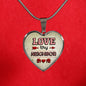 Love Thy Neighbor Heart Pendant Necklace Stainless Steel or 18k Gold Heart Pendant Necklace 18-22"-Express Your Love Gifts