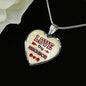 Love Thy Neighbor Heart Pendant Necklace Stainless Steel or 18k Gold Heart Pendant Necklace 18-22"-Express Your Love Gifts