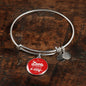 Love Will Always Find A Way Stainless Steel or 18k Gold Circle Bangle Bracelet - Express Your Love Gifts