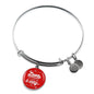Love Will Always Find A Way Stainless Steel or 18k Gold Circle Bangle Bracelet - Express Your Love Gifts