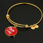 Love Will Always Find A Way Stainless Steel or 18k Gold Circle Bangle Bracelet - Express Your Love Gifts
