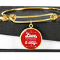 Love Will Always Find A Way Stainless Steel or 18k Gold Circle Bangle Bracelet - Express Your Love Gifts