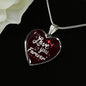 Love You Forever Necklace Stainless Steel or 18k Gold Heart Pendant 18-22"-Express Your Love Gifts