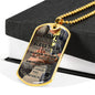 Love Your Enemies And Pray For Everyone Necklace Stainless Steel or 18k Gold Dog Tag 24" Chain-Express Your Love Gifts