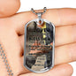 Love Your Enemies And Pray For Everyone Necklace Stainless Steel or 18k Gold Dog Tag 24" Chain-Express Your Love Gifts