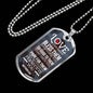 Love Your Enemies And Pray For Everyone White Necklace Stainless Steel or 18k Gold Dog Tag 24" Chain-Express Your Love Gifts