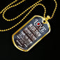 Love Your Enemies And Pray For Everyone White Necklace Stainless Steel or 18k Gold Dog Tag 24" Chain-Express Your Love Gifts