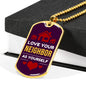 Love Your Neighbor As Yourself Bible Verse Gift Mark Necklace Stainless Steel or 18k Gold Dog Tag 24" Chain-Express Your Love Gifts