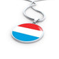 Luxembourg Flag Necklace Luxembourg Flag Stainless Steel or 18k Gold 18-22" - Express Your Love Gifts