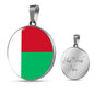 Madagascar Flag Necklace Madagascar Flag Stainless Steel or 18k Gold 18-22" - Express Your Love Gifts