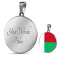 Madagascar Flag Necklace Madagascar Flag Stainless Steel or 18k Gold 18-22" - Express Your Love Gifts