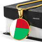 Madagascar Flag Necklace Madagascar Flag Stainless Steel or 18k Gold 18-22" - Express Your Love Gifts