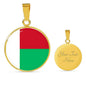 Madagascar Flag Necklace Madagascar Flag Stainless Steel or 18k Gold 18-22" - Express Your Love Gifts