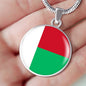 Madagascar Flag Necklace Madagascar Flag Stainless Steel or 18k Gold 18-22" - Express Your Love Gifts