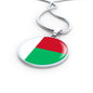 Madagascar Flag Necklace Madagascar Flag Stainless Steel or 18k Gold 18-22" - Express Your Love Gifts