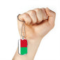 Madagascar Flag Necklace Madagascar Flag Stainless Steel or 18k Gold Dog Tag 24" - Express Your Love Gifts