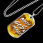Made In God's Image Necklace Stainless Steel or 18k Gold Dog Tag 24" Chain-Express Your Love Gifts
