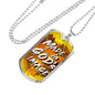Made In God's Image Necklace Stainless Steel or 18k Gold Dog Tag 24" Chain-Express Your Love Gifts