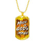 Made In God's Image Necklace Stainless Steel or 18k Gold Dog Tag 24" Chain-Express Your Love Gifts