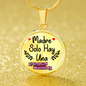 Madre Solo Hay Una Circle Necklace Stainless Steel or 18k Gold 18-22" - Express Your Love Gifts