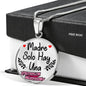 Madre Solo Hay Una Circle Necklace Stainless Steel or 18k Gold 18-22" - Express Your Love Gifts