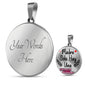 Madre Solo Hay Una Circle Necklace Stainless Steel or 18k Gold 18-22" - Express Your Love Gifts
