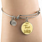Make Time For Our Lord Stainless Steel or 18k Gold Circle Bangle Bracelet - Express Your Love Gifts