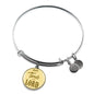 Make Time For Our Lord Stainless Steel or 18k Gold Circle Bangle Bracelet - Express Your Love Gifts