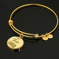 Make Time For Our Lord Stainless Steel or 18k Gold Circle Bangle Bracelet - Express Your Love Gifts