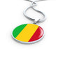 Mali Flag Necklace Mali Flag Stainless Steel or 18k Gold 18-22" - Express Your Love Gifts