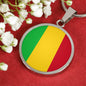 Mali Flag Necklace Mali Flag Stainless Steel or 18k Gold 18-22" - Express Your Love Gifts