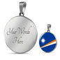 Marshall Islands Flag Necklace Marshall Islands Flag Stainless Steel or 18k Gold 18-22" - Express Your Love Gifts