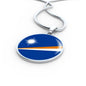 Marshall Islands Flag Necklace Marshall Islands Flag Stainless Steel or 18k Gold 18-22" - Express Your Love Gifts