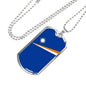 Marshall Islands Flag Necklace Marshall Islands Flag Stainless Steel or 18k Gold 18-22" - Express Your Love Gifts