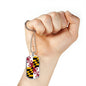 Maryland State Flag Necklace Stainless Steel or 18k Gold Dog Tag 24" Chain - Express Your Love Gifts