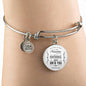 Matthew 6:33 The Kingdom Of God Stainless Steel or 18k Gold Circle Bracelet Bangle - Express Your Love Gifts