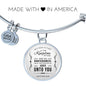 Matthew 6:33 The Kingdom Of God Stainless Steel or 18k Gold Circle Bracelet Bangle - Express Your Love Gifts