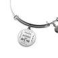 Matthew 6:33 The Kingdom Of God Stainless Steel or 18k Gold Circle Bracelet Bangle - Express Your Love Gifts