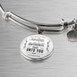 Matthew 6:33 The Kingdom Of God Stainless Steel or 18k Gold Circle Bracelet Bangle - Express Your Love Gifts