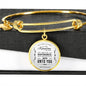 Matthew 6:33 The Kingdom Of God Stainless Steel or 18k Gold Circle Bracelet Bangle - Express Your Love Gifts