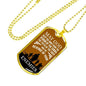 May God Keep You Away Necklace Stainless Steel or 18k Gold Dog Tag 24" Chain-Express Your Love Gifts