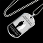 Memorial Necklace Everyday Stainless Steel or 18k Gold Dog Tag 24" Chain-Express Your Love Gifts