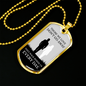 Memorial Necklace Everyday Stainless Steel or 18k Gold Dog Tag 24" Chain-Express Your Love Gifts