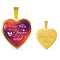 Memorial Remembrance Necklace Stainless Steel or 18k Gold Heart Pendant 18-22"-Express Your Love Gifts