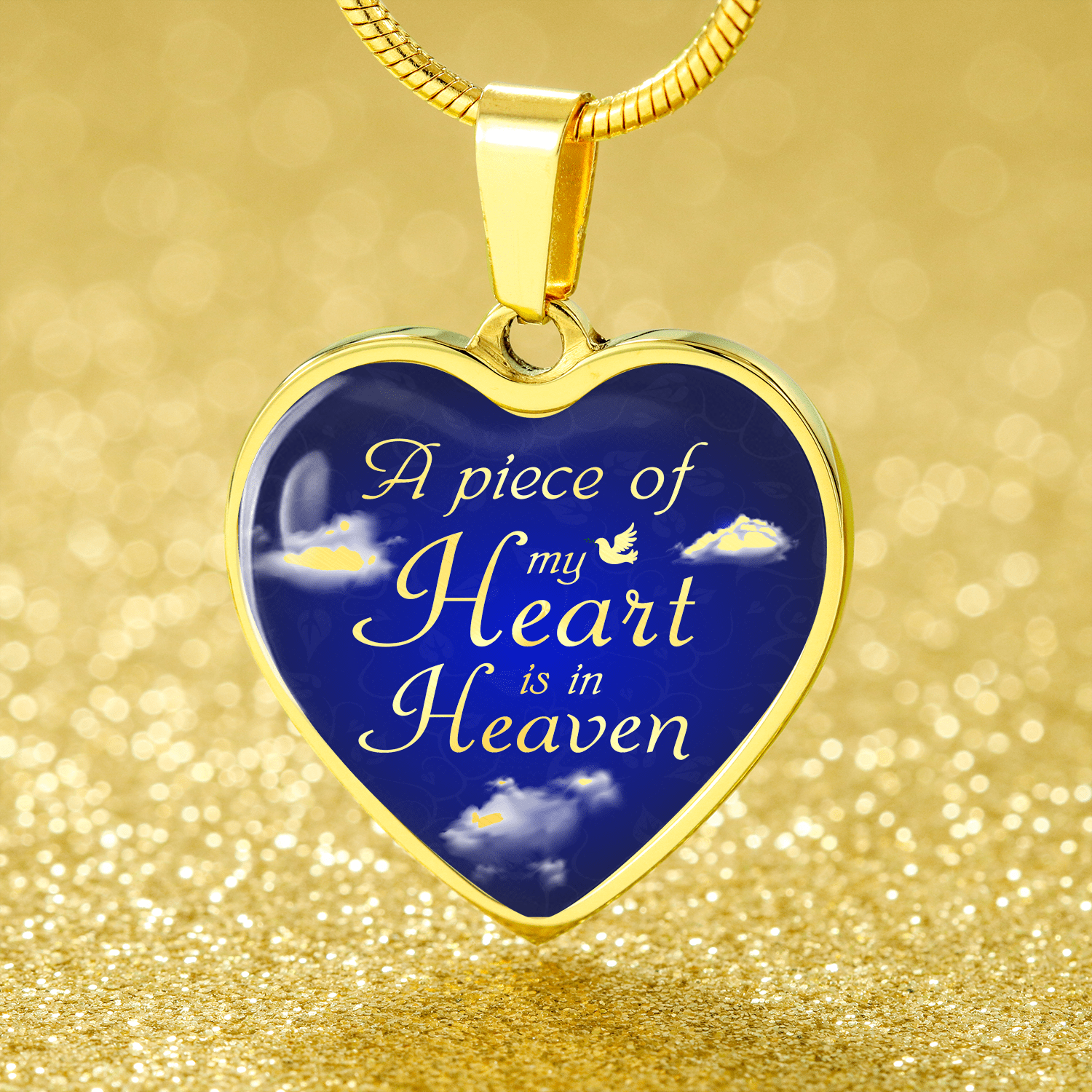 Memorial Remembrance Necklace Stainless Steel or 18k Gold Pendant 18-22" - Express Your Love Gifts