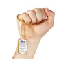 Message To My Mom Necklace Stainless Steel or 18k Gold Dog Tag 24" Chain-Express Your Love Gifts