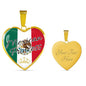 Mexican Princess Necklace Stainless Steel or 18k Gold Heart Pendant 18-22'' - Express Your Love Gifts