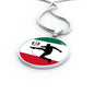 Mexico Circle Necklace Stainless Steel or 18k Gold 18-22" - Express Your Love Gifts